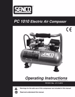 Senco PC1010 1 PS Peak 12 PS läuft bei 5 Liter Kompressor